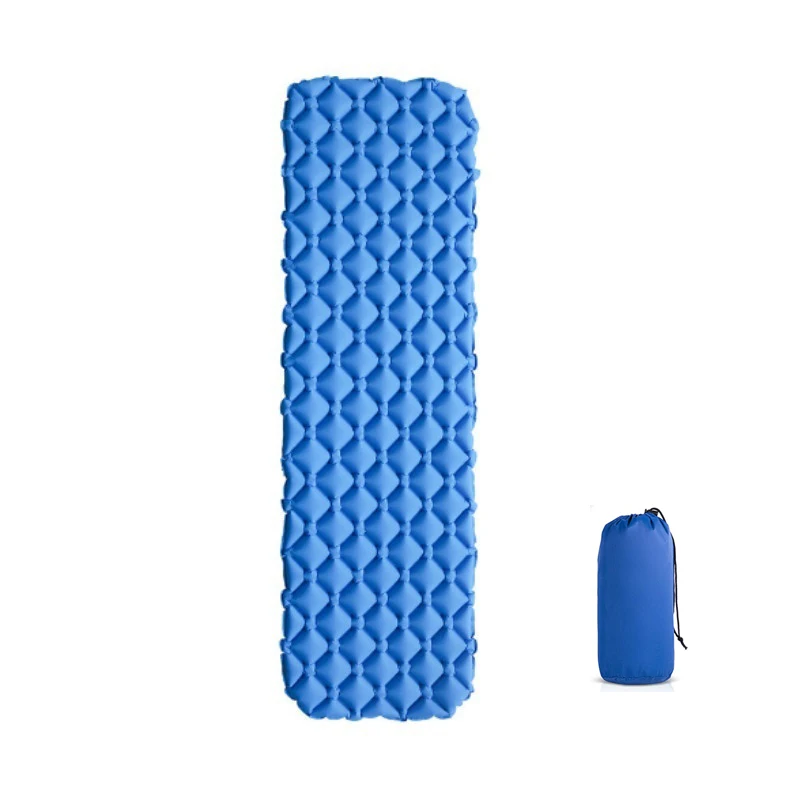 Наружная Надувная Подушка спальный коврик легкий водонепроницаемый надувной матрас портативный надувной матрас коврик для кемпинга - Цвет: Blue2
