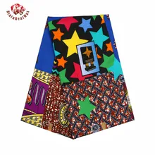 Анкара африканская полиэфирная восковая ткань новая Bintareal воск высокого качества 6 ярдов африканская ткань для вечерние платья PL684