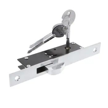 

Durable Aluminum Alloy Sliding Door Hook Lock Cross-shaped Key Bolt Locks For Framed Glass Door WXTC