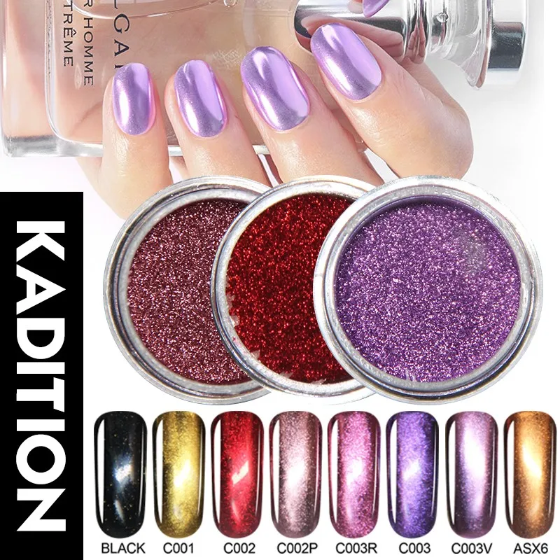 

KADITION 1Box Shining Pigment Dust Polishing for Nail Art Pearl Shell Mirror Nail Glitter Glimmer Powders Manicure Decorations