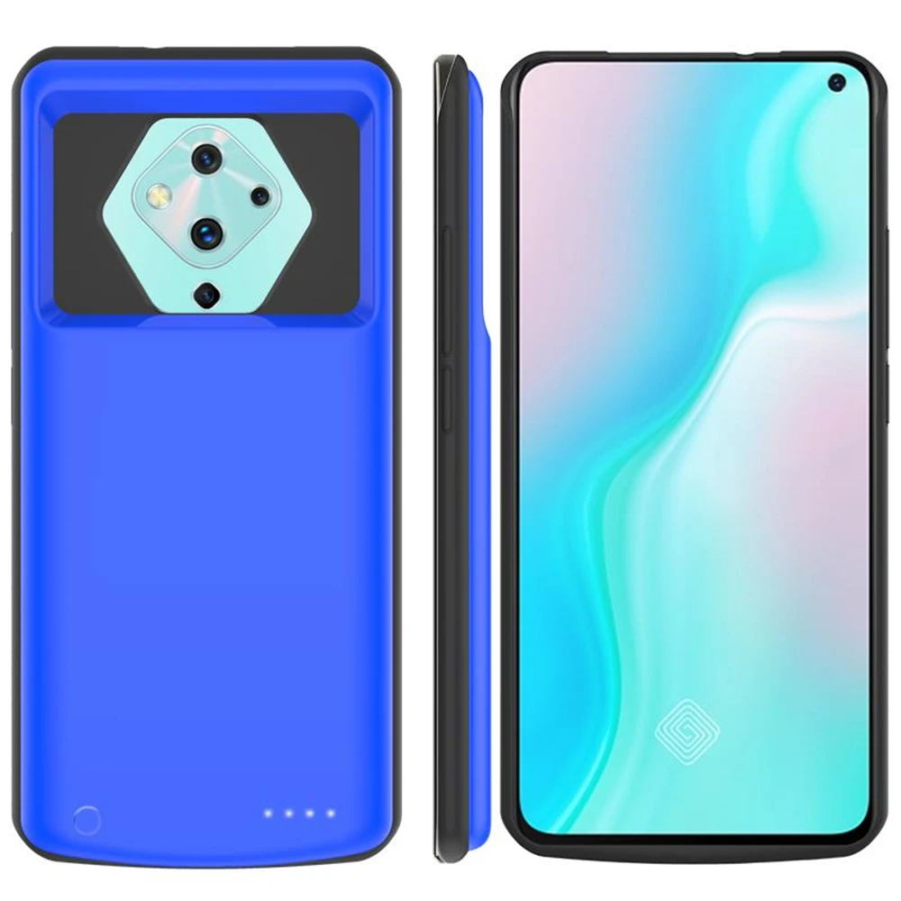 Blue 6500 мАч зарядное устройство чехол s для VIVO S5 внешний аккумулятор чехол внешний аккумулятор зарядное устройство чехол для VIVO S5 Чехол для батареи s - Цвет: Blue