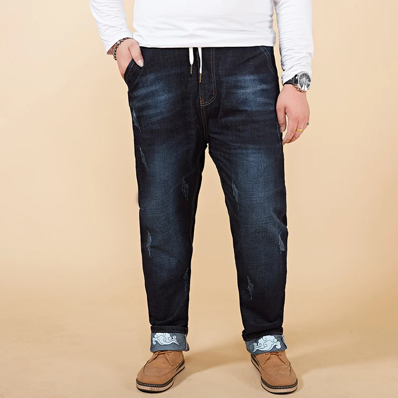

Men's Casual Pants Elastic Waist Can Add Fertilizer Increased 280 Pounds Of People Wearing For Tall And Big Men
