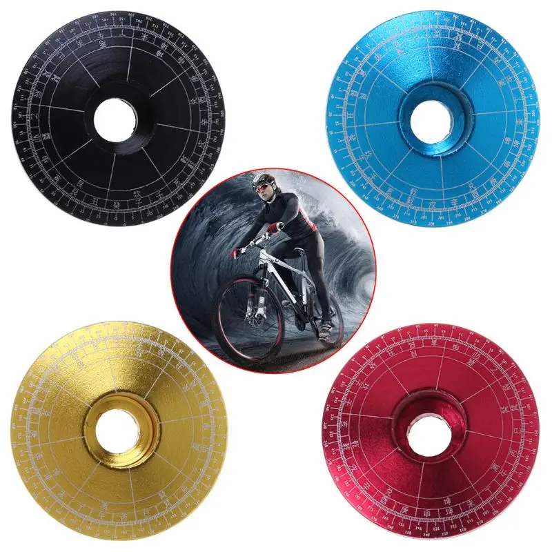 New Bicycle Headset Cap Aluminum Alloy 28.6mm Stem Top Cover MTB Bike With Screw