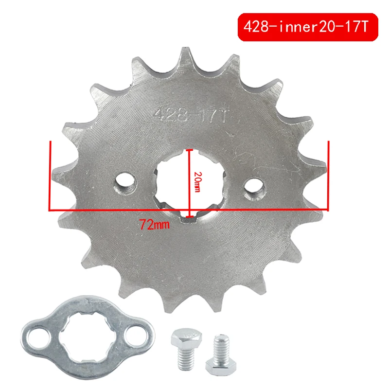 Front Engine Sprocket Drivetrain Parts engine sprocket For Taotao Kayo BSE Xmotos Apollo SSR 110 125cc 428# 20mm 15 16 17 18 19T