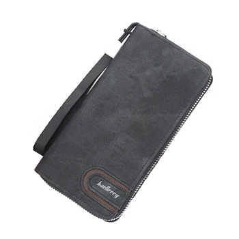 

Men's Wallet Casual Long Zipper Wallet Luxury Male Hand Strap Clutch Multifunction Card Holder Large Capacity Mobile Phone Purse