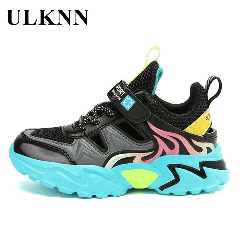 Children's Waterproof Sports Shoes Single Mesh Casual Shoes Breathable Students Running Sports Light Sneakers