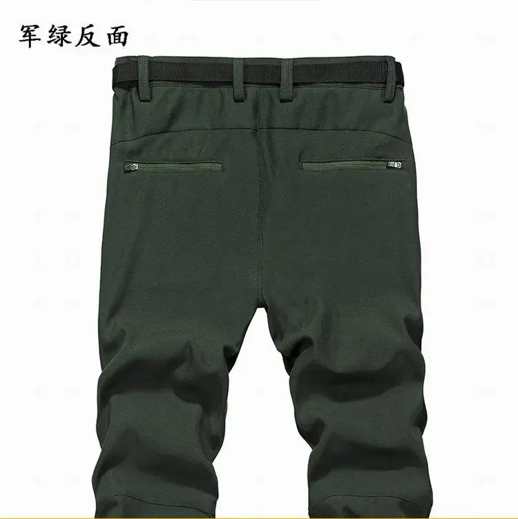 Four Seasons Paragraph MEN'S Quick-dry Pants Outdoor Casual Straight-Leg Trousers Four Sides Elasticity Athletic Pants Breathabl