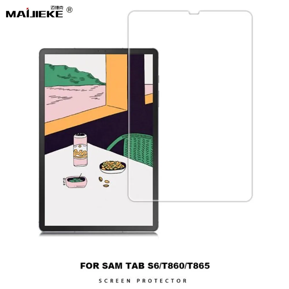 5PCS HD 0.33mm Premium Tempered Glass For Samsung Tablet S6 T860 T865 Screen Protector 9H Toughened Protective Film Guard