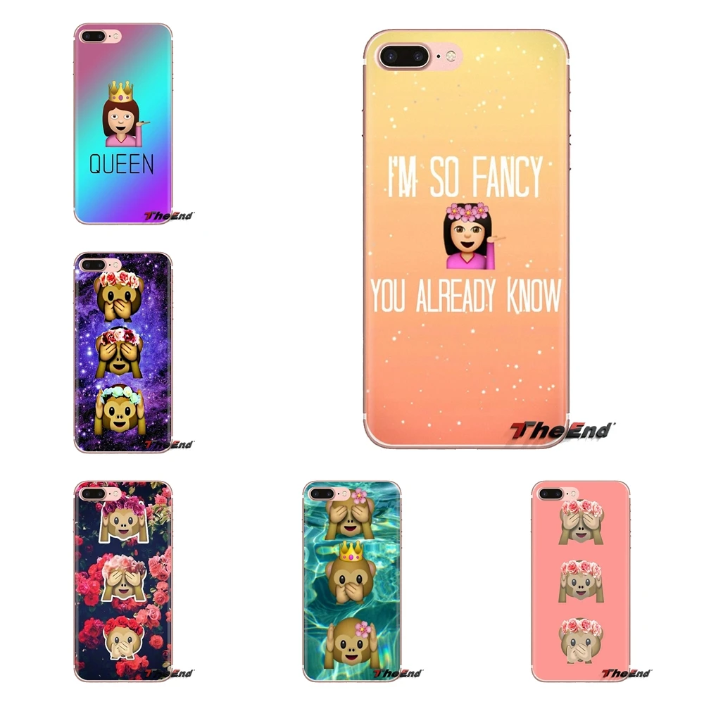 Драма queen emoji emoticons Art мягкие чехлы для iPhone XS Max XR X 4 4S 5 5S 5C SE 6 6S 7 8 плюс samsung Galaxy J1 J3 J5 J7