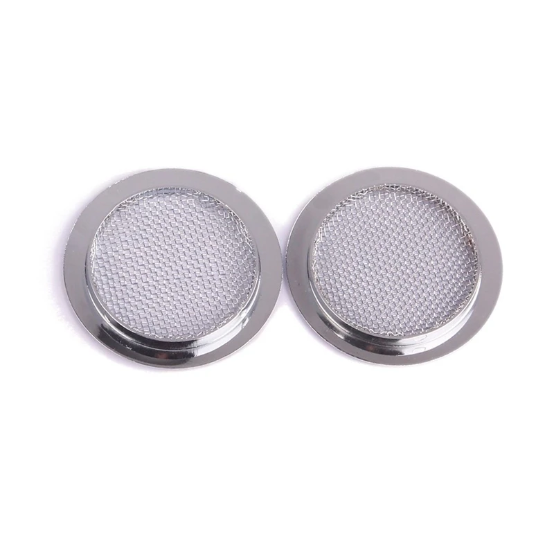 

2Psc Chrome Plated Screened Sound Hole Inserts for Dobro Resonator Guitar