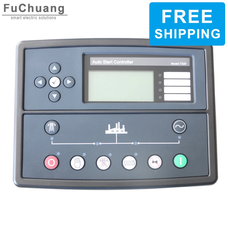 Free Shipping DSE7320 Generator Spare Parts ATS controller DSE 7320 Automatic Remote LCD Display Auto Generation Controller |