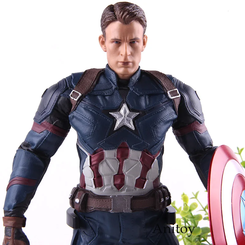 Капитан Америка 3 гражданская война Marvel Капитан Фигурки ПВХ Коллекционная модель игрушки подарок для детей