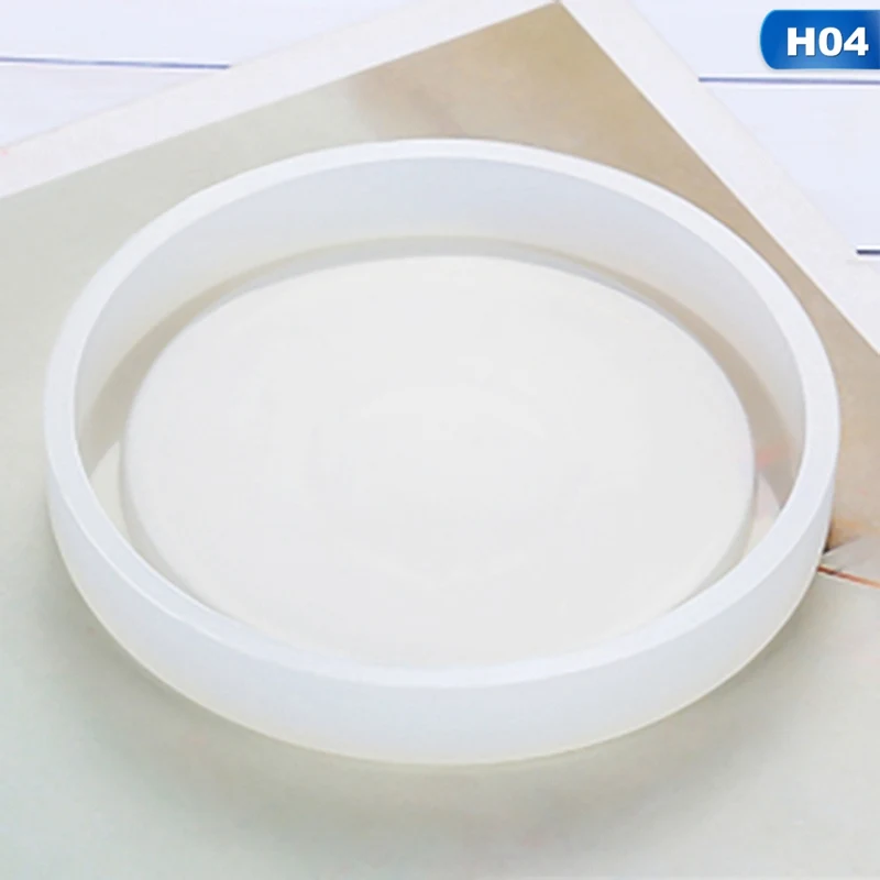 Силиконовые формы DIY чашки коврик ручной работы формы ремесла эпоксидной смолы геометрическая форма шестиугольная квадратная круглая термальная Прямая поставка - Цвет: 4