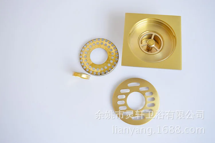 Brass Floor Drain Deodorizing Bathroom Washing Machine Shower Core T-connector Toilet Sewer Bathroom Floor Drain Cover
