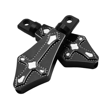 

For Harley Sportster XL883 XL1200 Universal Motorcycle Aluminum Cross-Type Foot Peg Footrest Male Mount Footrests Pedals