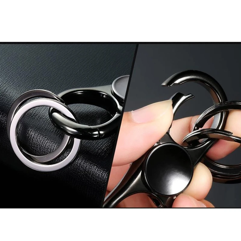 Fidget Spinner Hand Spinner Metal EDC Blue Car Key Chain Pendant Key Ring Handspinner Antistress Toys 4 Fidget Spinner Hand Spinner Metal EDC Blue Car Key Chain Pendant Key Ring Handspinner Antistress Toys 4