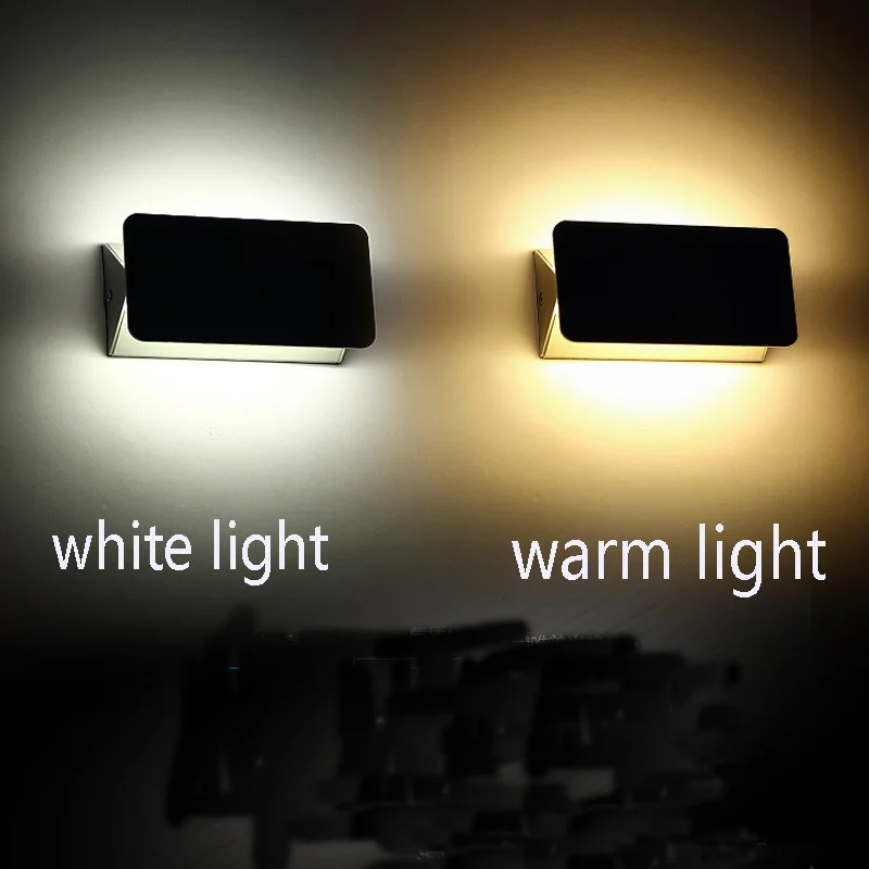 Светодиодная настенная лампа регулируемый абажур из алюминия современный