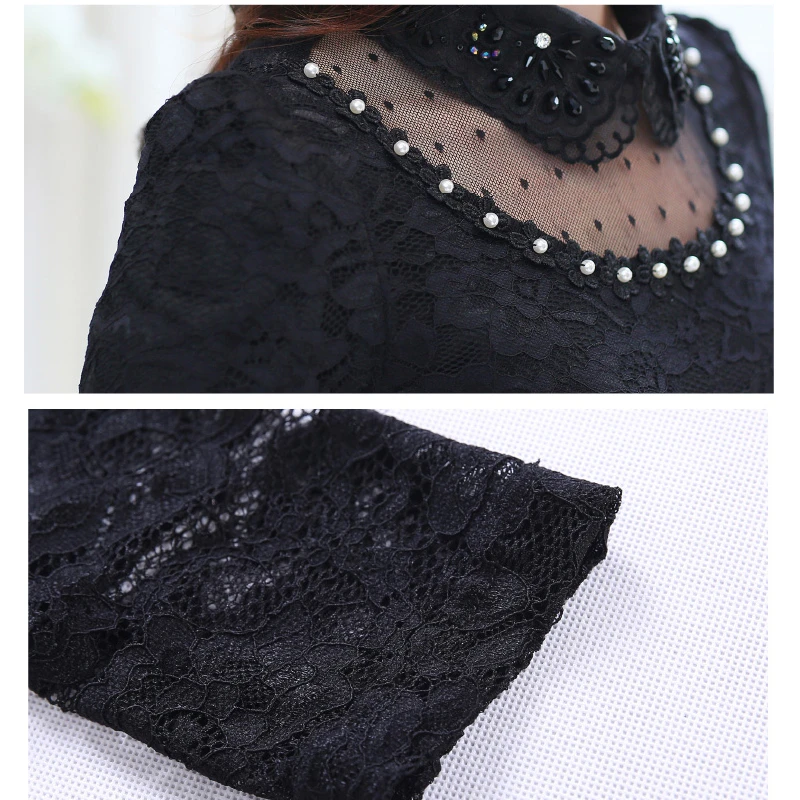 Новинка, хит, женская одежда, плюс размер, модная, Blusas Femininas, блузки для женщин, с длинным рукавом, кружевная, вязанная крючком блузка, рубашка, Топ