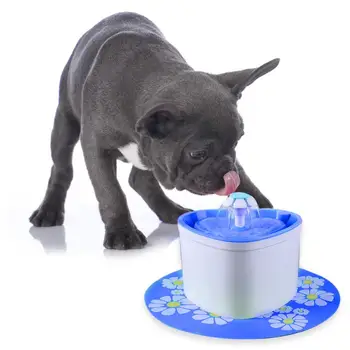

Hot Sale 2L Electric Auto Pet Water Dispenser EU/US/UK Plug Fountain Mute Drinking Bowl Dog Automatic Feeders Supplies