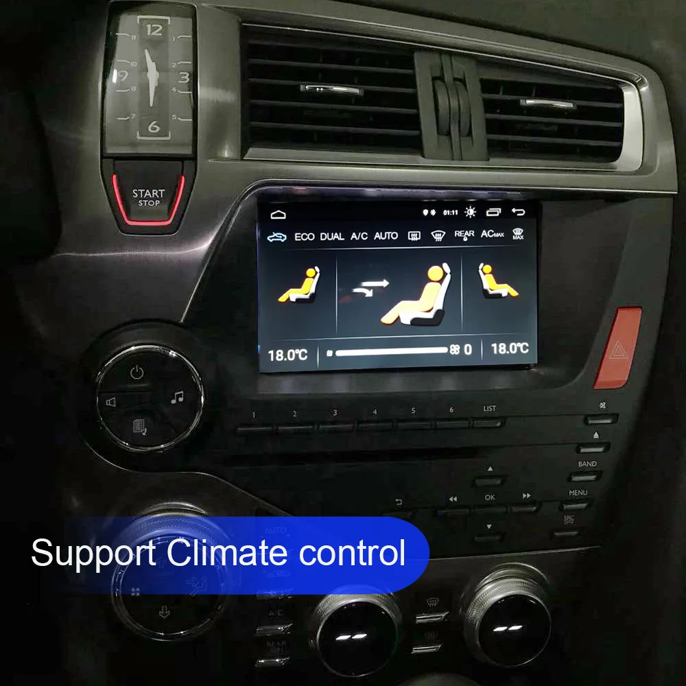 US $351.51 Octa Core Android 10 1024600 Car Radio Stereo For Citroen DS5 Auto Radio GPS Navigation Audio Video WiFi