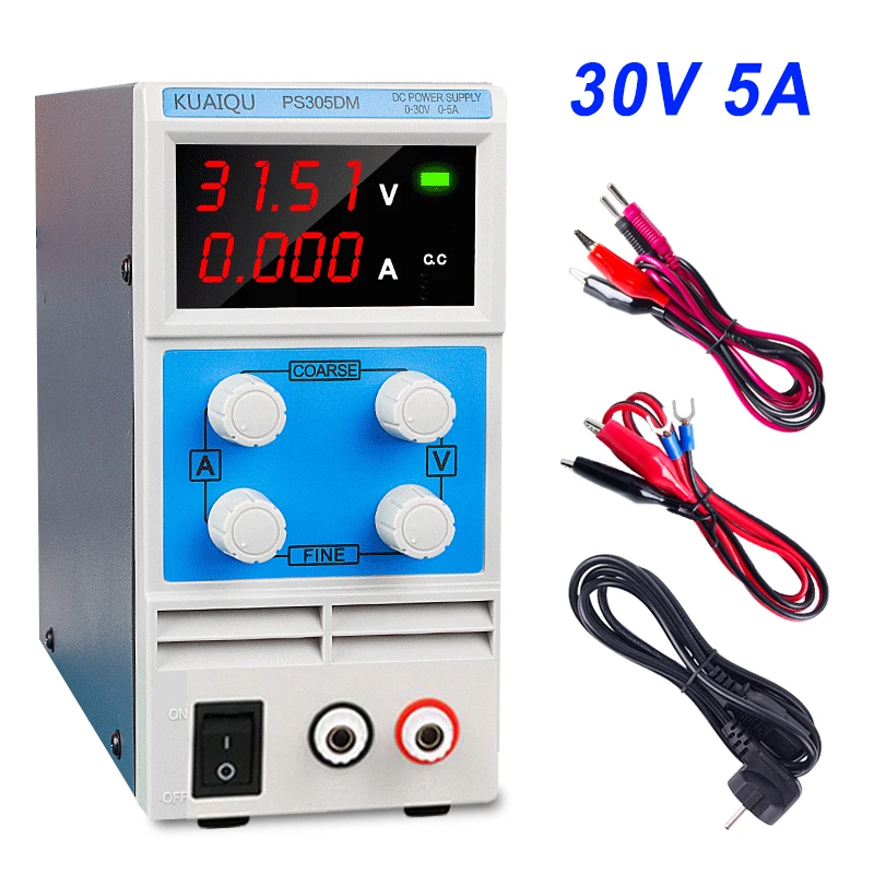 

4 Digits dc power supply 30v 5a Digital Display DC Voltage Regulator Switching laboratory Bench Power adjustable source