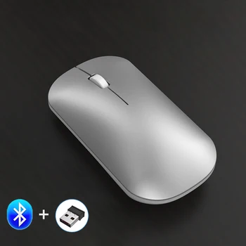 

Bluetooth Mouse for iPad Wireless Mouse Rechargeable Mice Mac Mouse Bluetooth 5.0+ 2.4Ghz Wireless Mause Dual Mode for Android