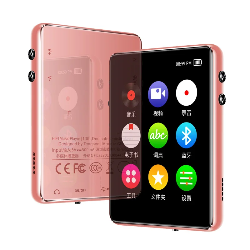MP4 плеер Bluetooth5.0 оригинальный IQQ-X62 сенсорный экран 2 4 дюйма встроенный динамик 8