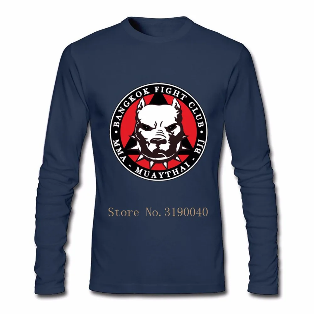 Мужские футболки MMA Muay Thai BJJ-Bang Fight Club, мужские футболки vespa kpop, хлопковая футболка с длинным рукавом
