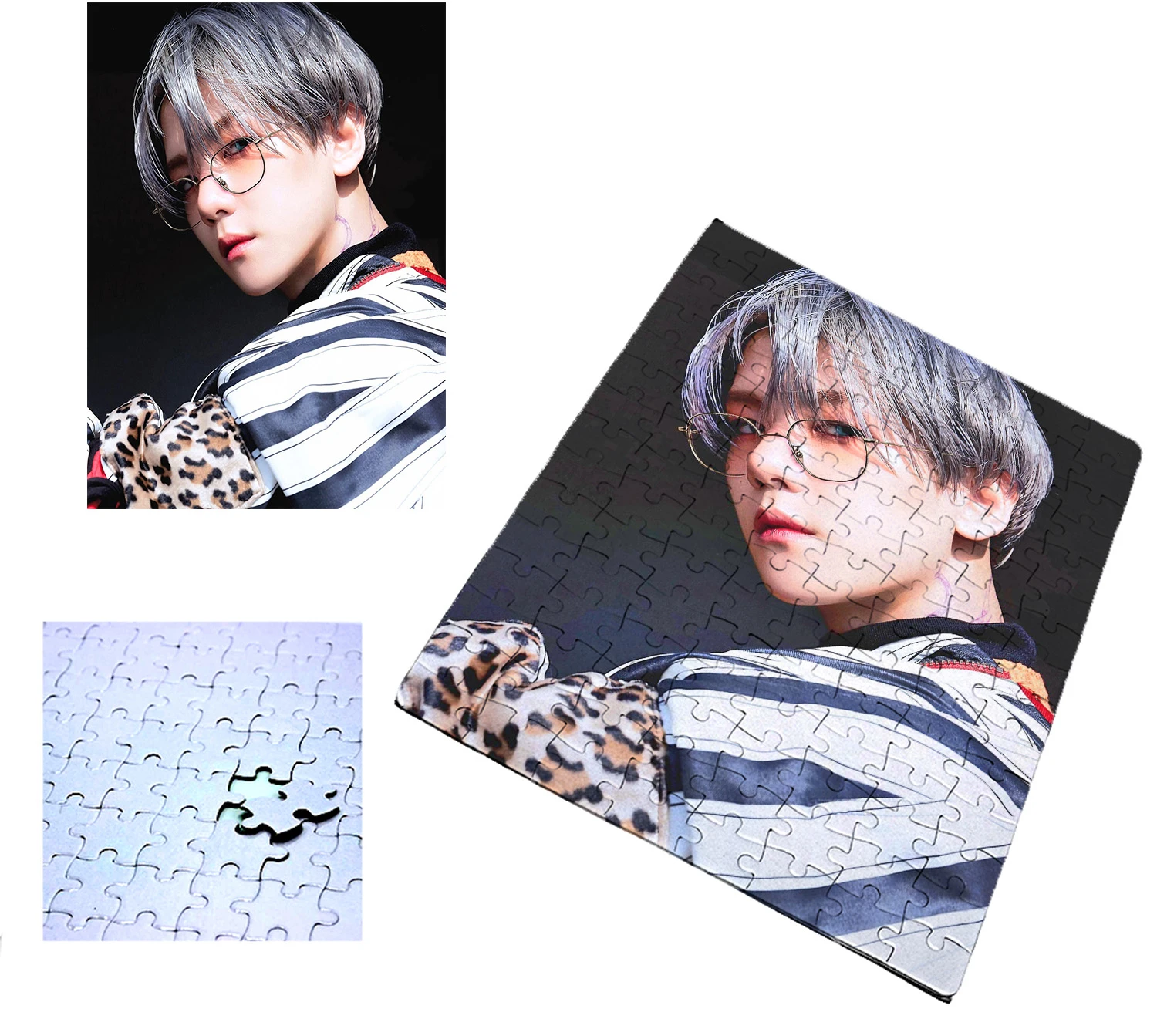 MERCHANDMANIA PUZZLE 96 PIEZAS SUPER BAEKHYUN CANTANTE rompecabezas jugete para niños de mesa|Rompecabezas| - AliExpress