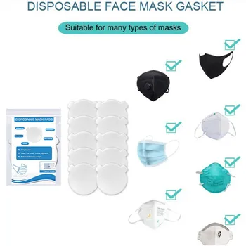 

1/2/5/10Pcs Round Disposable Mask Pad Non-woven Dust Proof Breathable Disposable Replace Inner Pad Filter for Mouth Mask