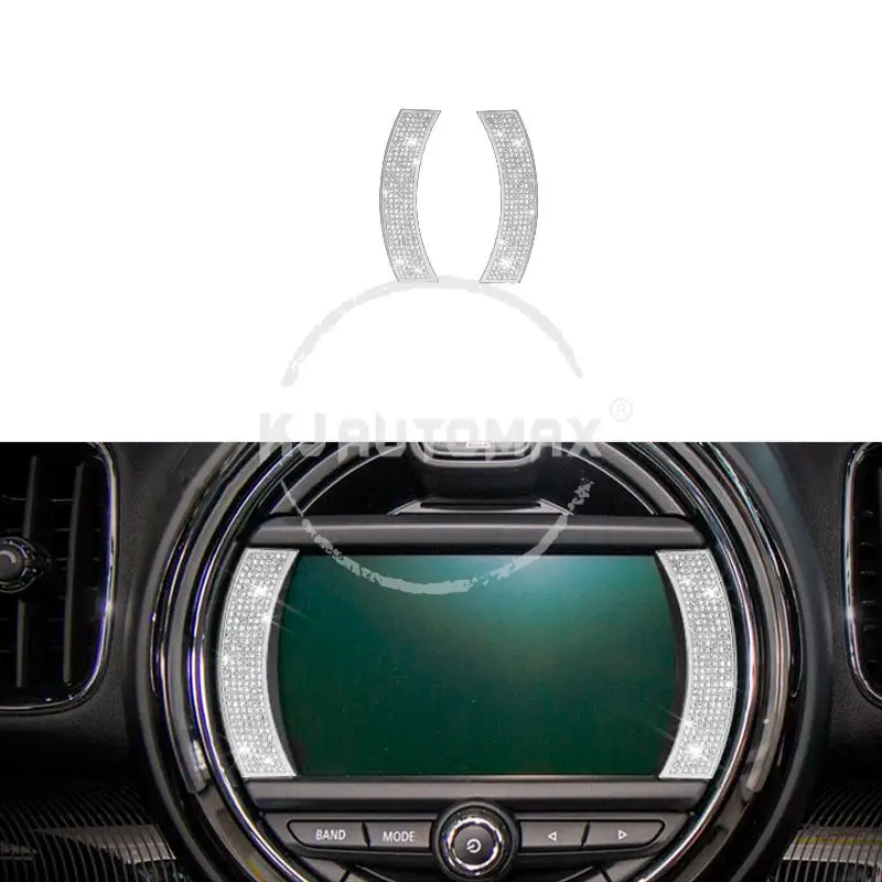 KJAUTOMAX для Mini Cooper F55 F56 F54- дисплей украшения Bling кристалл стикер цинковый сплав 2 шт