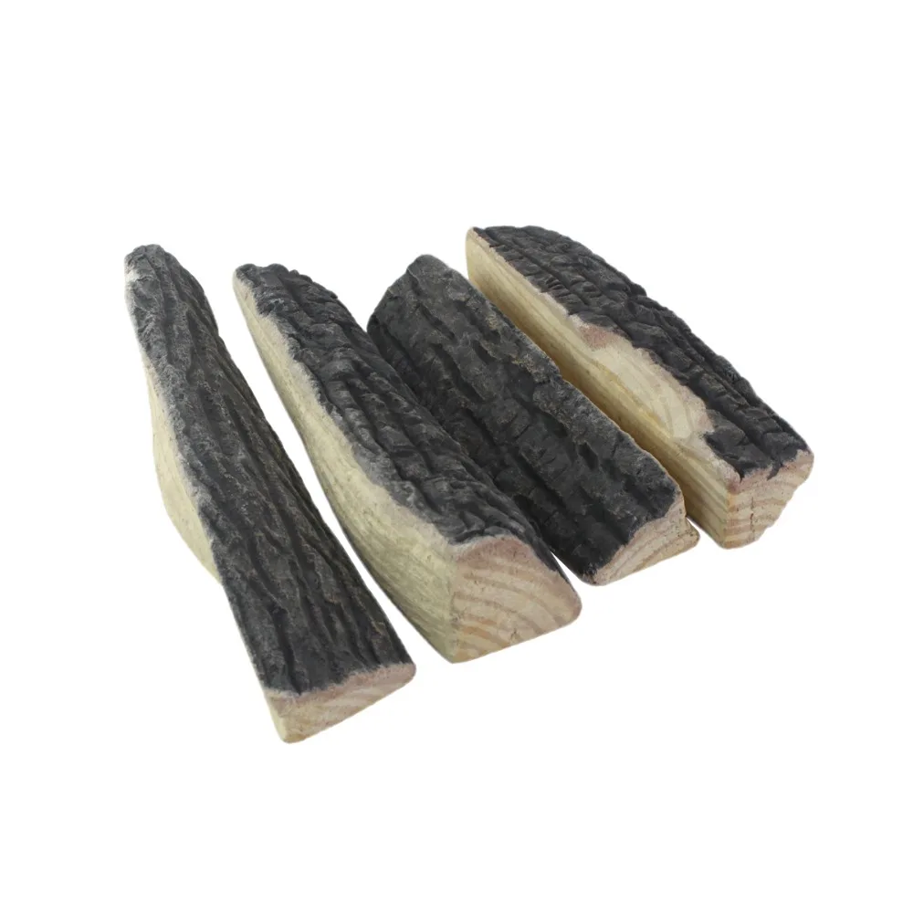 Fake Firewood Gas Fireplace Logs Ceramic Logs Simulation Charcoal for  Natural Artificial Set Realistic Clean Burning Kits