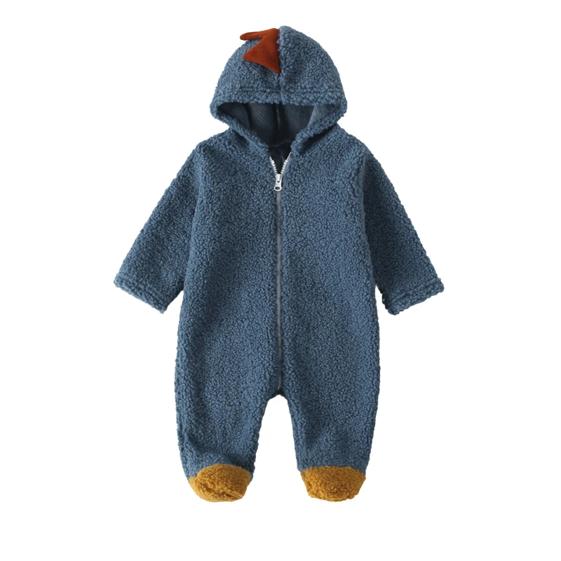 blue Носки для новорожденных; одежда для малышей; осень; мягкая флисовая верхняя одежда комбинезон Одежда для новорожденных девочек, зимняя теплая верхняя одежда, детский, для маленьких мальчиков, комбинезон, на возраст от 0 до 12 месяцев - Цвет: blue