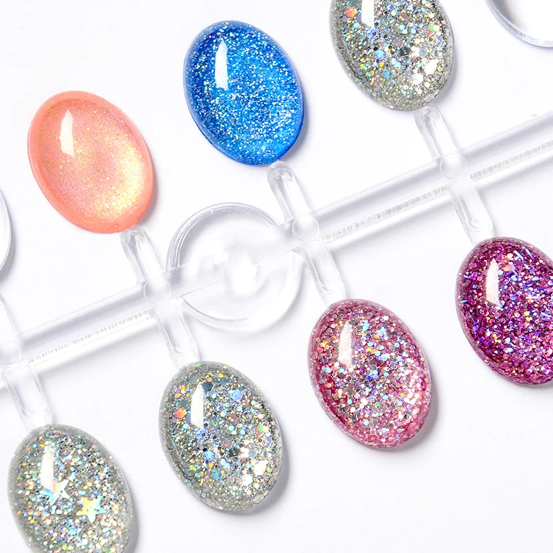 RBAN NAIL 7ml UV Gel Nail Polish Holograph Glitter Sequin Soak Off UV Gel Varnish Color Nail Gel Polish DIY Nail Art Gel Lacquer