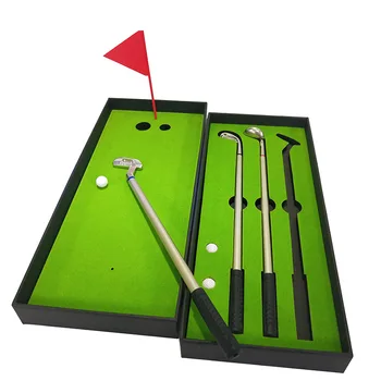 

E-Commerce Selling Office Gifts Water Pen Set Creative GOLF Mini Green Driving Range