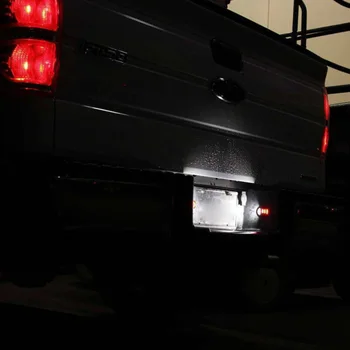 

Replacement License Plate Light Car For Ford F150 F250 F350 99-16 Left+Right 1 Pair RED SMD 18LED License