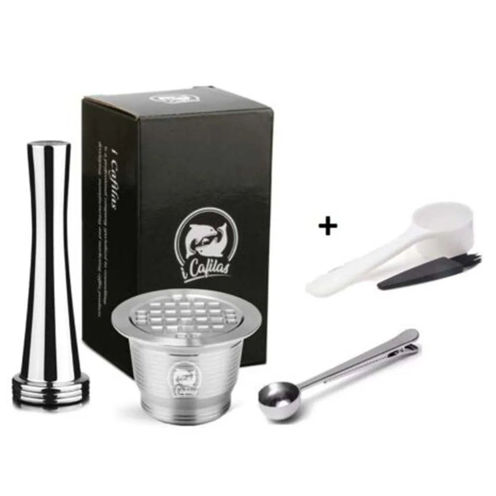 

Coffee Capsule Espresso Pad Latte Home Reusable Stainless Steel Accessories Barista Coffee Kitchen Dining Bar For Nespresso