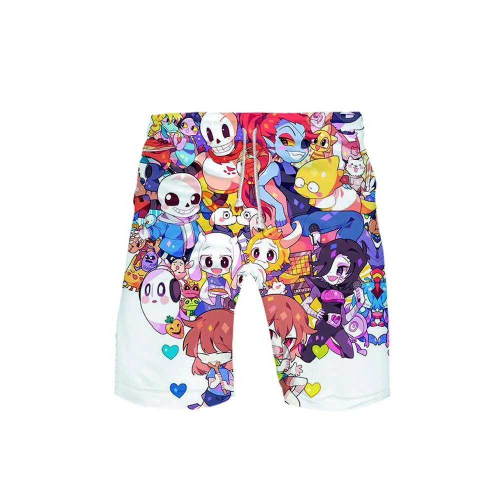 Undertale ролевые драматические шорты для игры летние новые быстросохнущие пляжные шорты мужские короткие штаны в стиле хип-хоп пляжная одежда
