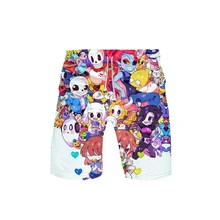 Undertale ролевые драматические шорты для игры летние новые быстросохнущие пляжные шорты мужские короткие штаны в стиле хип-хоп пляжная одежда