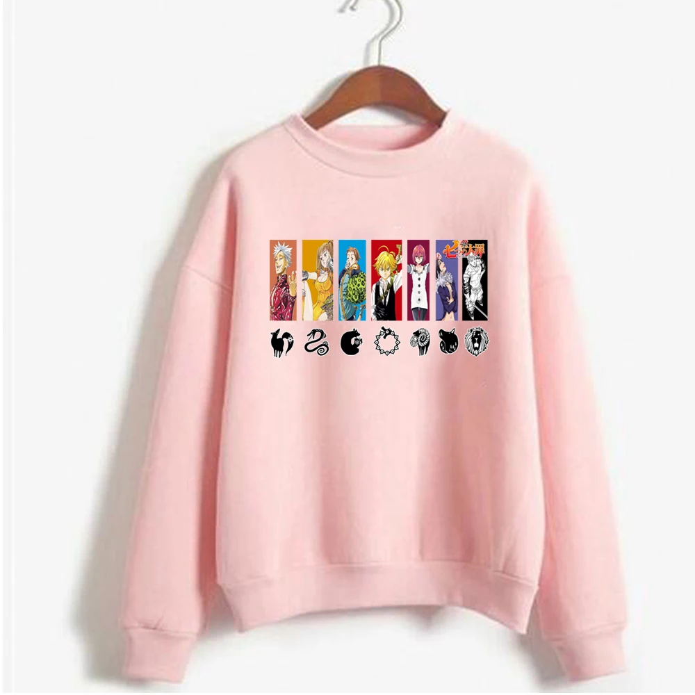 

Women Hoodies the Seven Deadly Sins Pullovers Hoodies Sweatshirts Streetwear Tops