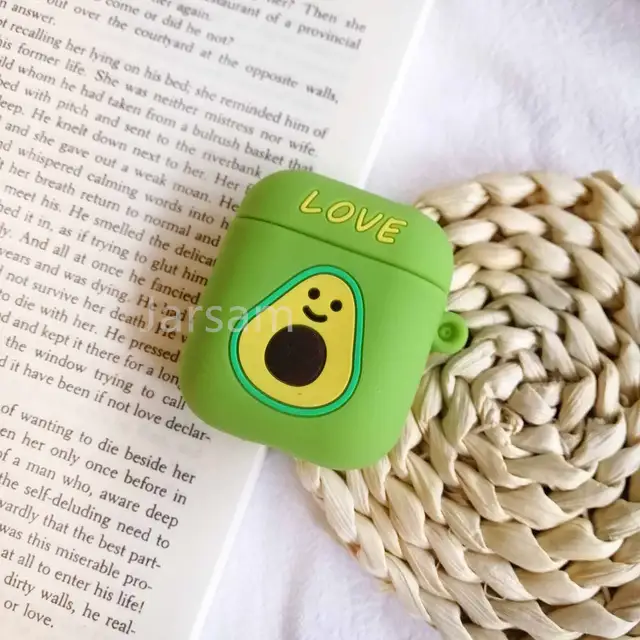 Cartoon For airpods case Silicone Cover For airpods Case Cute Earphone 3D Headphone case Protective Smallavocado