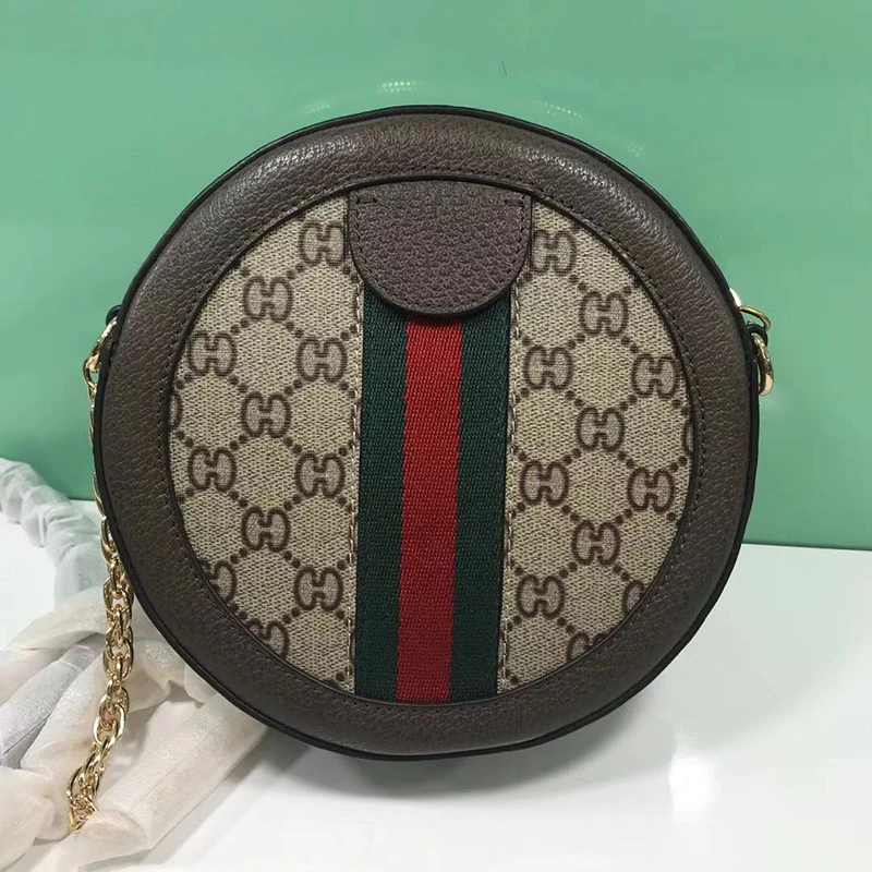 

Canvas round cake bag printing chain bag Single Shoulder Messenger Bag women's small round bag mini small leather new style