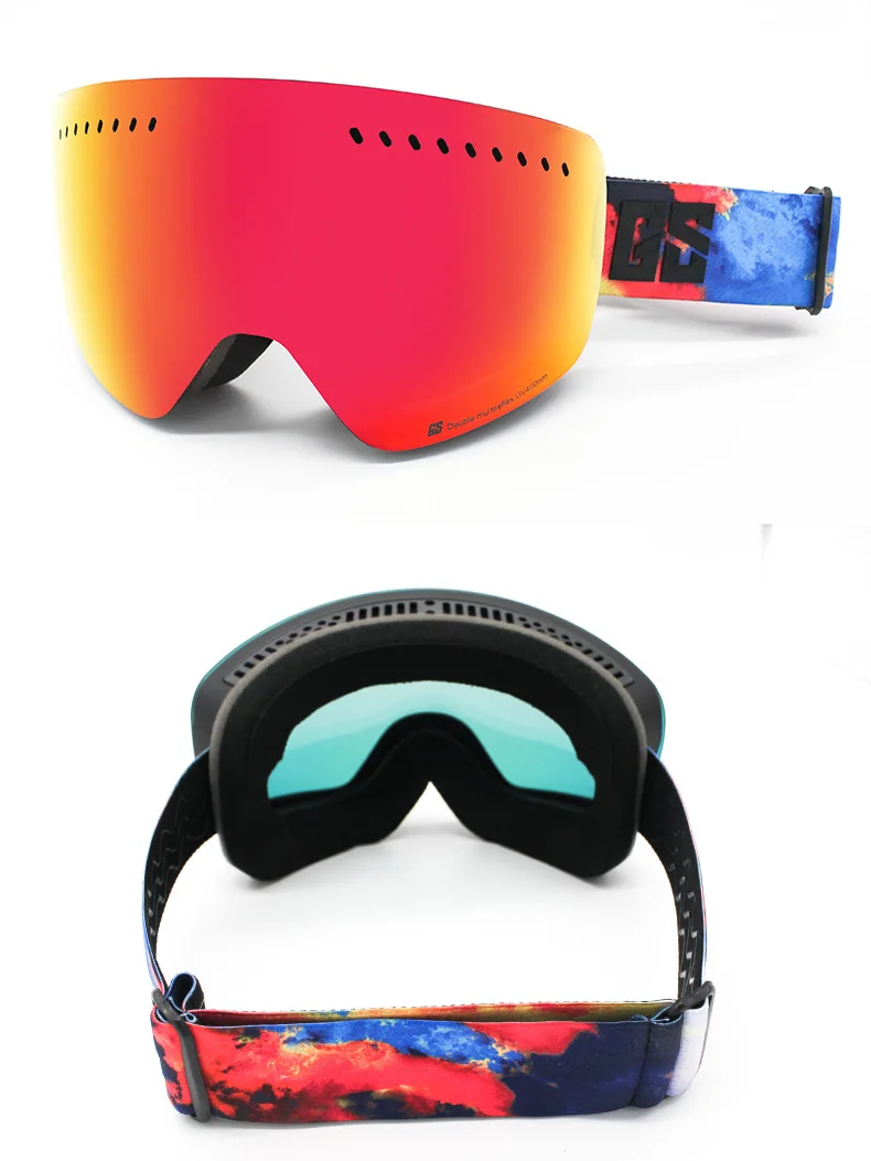 GSOU зимние унисекс лыжные очки противотуманные профессиональные лыжные сноубордические очки для мужчин и женщин Экипировка для сноубордистов зимние очки