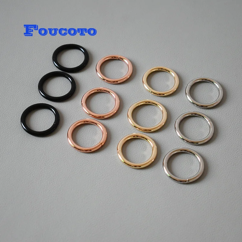 15mm 20mm 25mm 30mm Metal round wheel plated hardware O rings DIY dog collar harness backpack luggage DIY sewing accessories