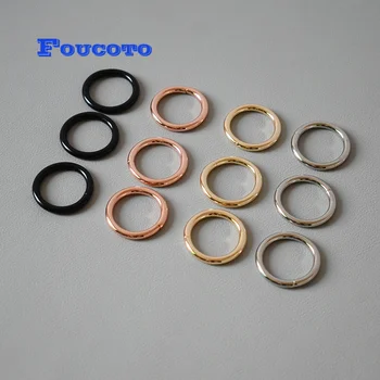 

50pcs/lot Metal O rings wheel plated hardware 15mm 20mm 25mm 30mm DIY dog pet harness backpack luggage DIY sewing accessories