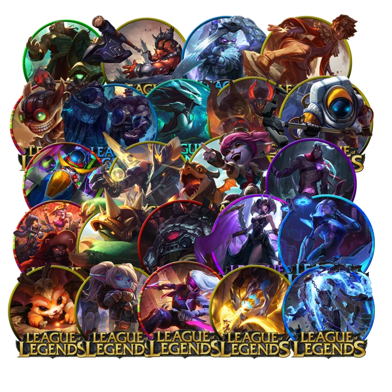 

30Pcs LOL Stickers League legends For Luggage Car Laptop Notebook Decal Fridge Skateboard Waterproof sticker
