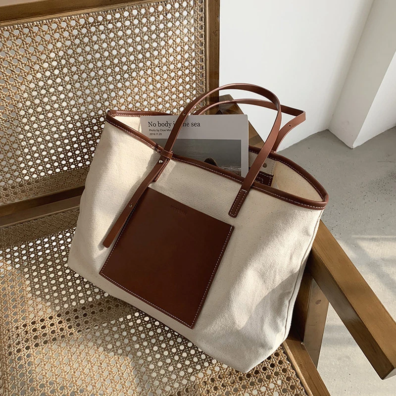 

Portable Canvas Bag Shopping Bags For Women 2019 New Luxury Handbags Women Bags Designer Shoulder Bag Ladies Satchel Sac A Main