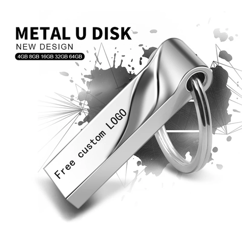 Горячая Распродажа 2,0 USB флеш-накопитель 128 Гб металлический флеш-накопитель 64 ГБ флеш-накопитель водонепроницаемый флеш-накопитель 8 ГБ 16