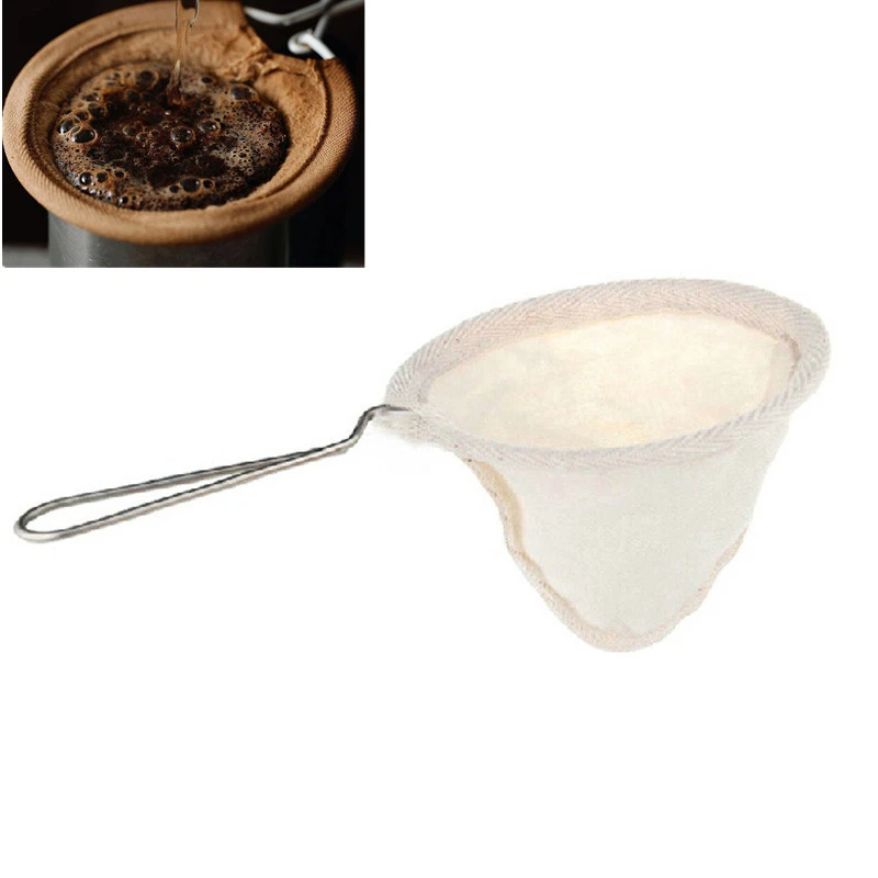 Reusable Baskets Filter Tea Tools Coffee Filter Bag Handle Stainless Steel Reusable Baskets Filter Tea Tools Coffee Filter Bag Handle Stainless Steel