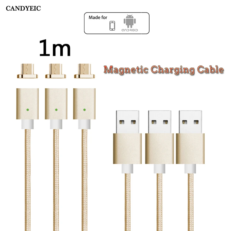 

CANDYEIC Magnetic Charger For Redmi Note2/3/4 Magnetic Cable Micro USB 2.0 For Redmi 5 Redmi 5Plus Magnetic Adapter Charging